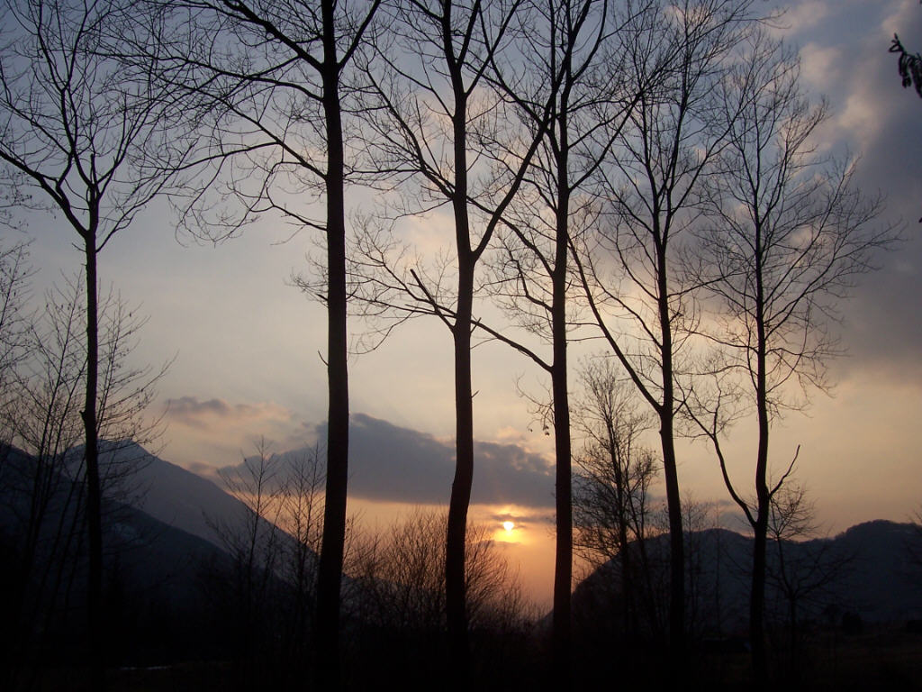 Tramonto al vincheto