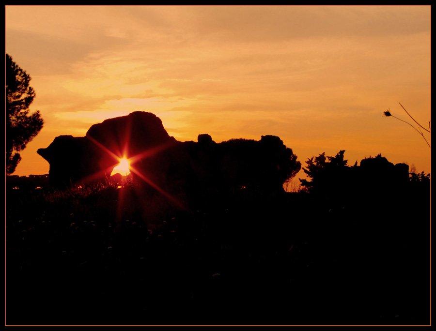 a Roman sky burning...