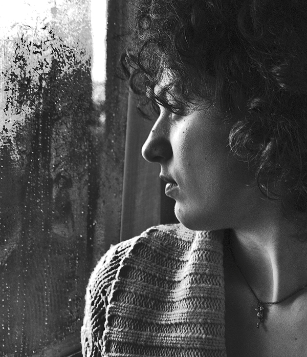 Gocce di pioggia scivolano