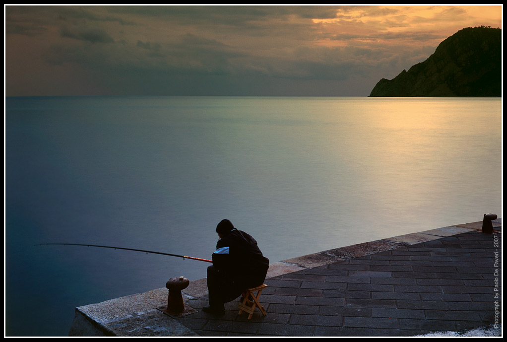 Per cena pesce. Vernazza, Cinqueterre.
