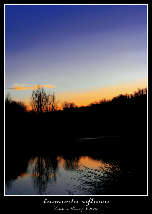 tramonto riflesso