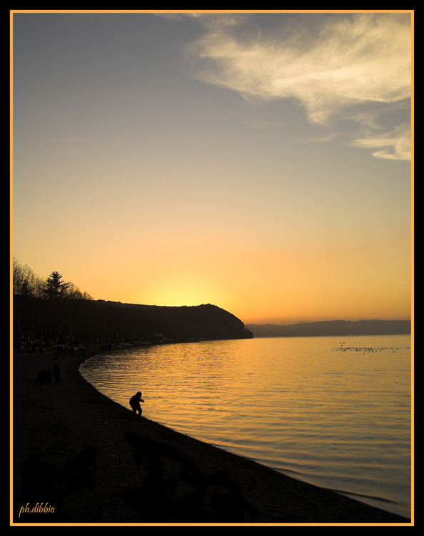 tramonto in solitudine