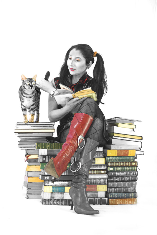 black and white colored