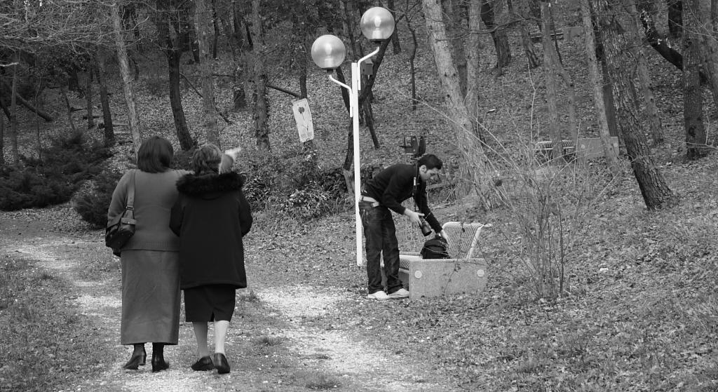 Pausa nel sentiero...