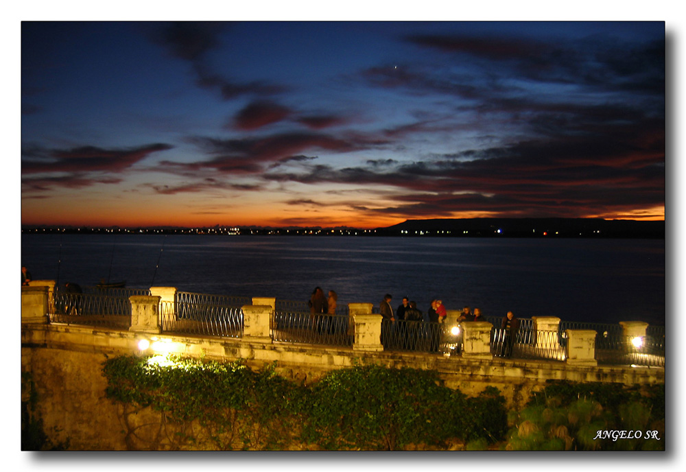 Tramonto a Siracusa "Fonte Aretusa"