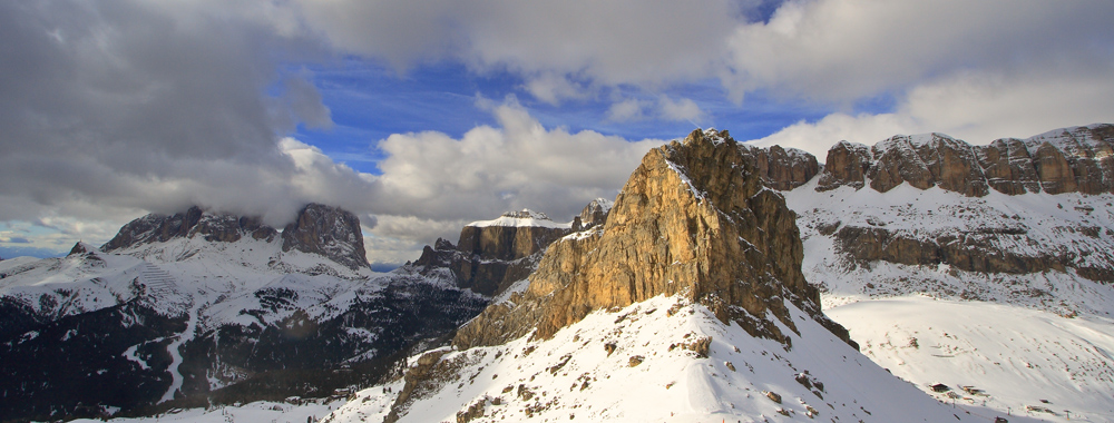 Dolomiti panoramica dal Belvedere(Canazei)
