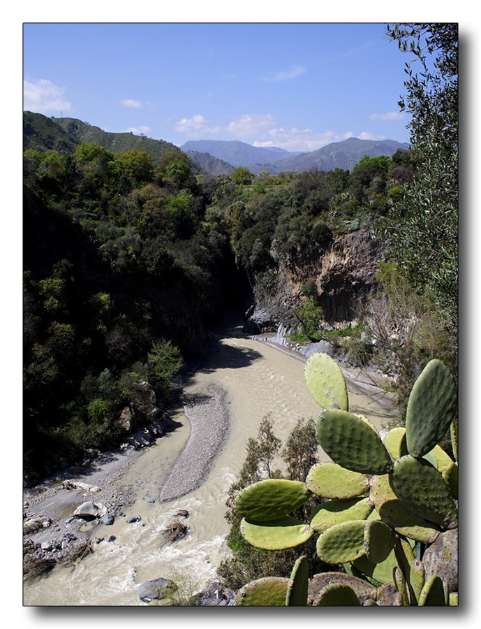 Scorcio siciliano " Gole Alcantara "