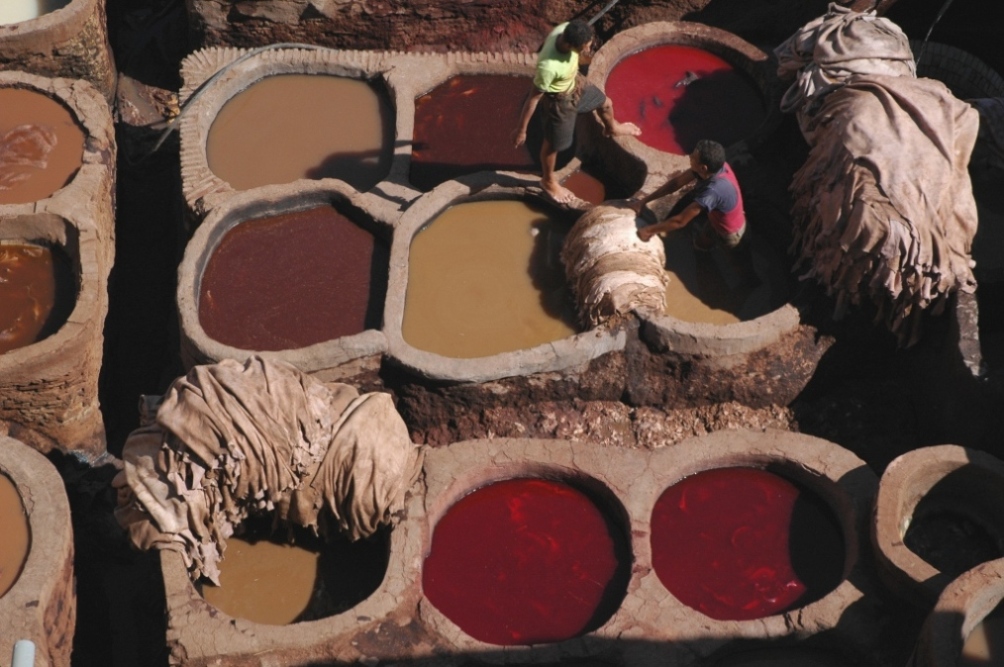 Concerie di Pelle nella magica Fes