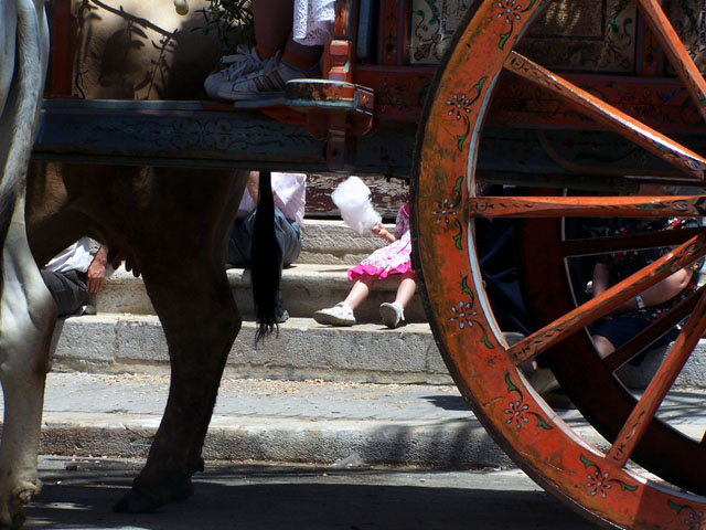 zuchero filato. festa di San Pardo