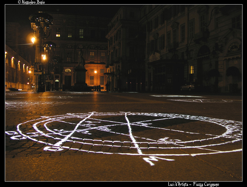 Torino - Luci d'Artista - Piazza Carignano