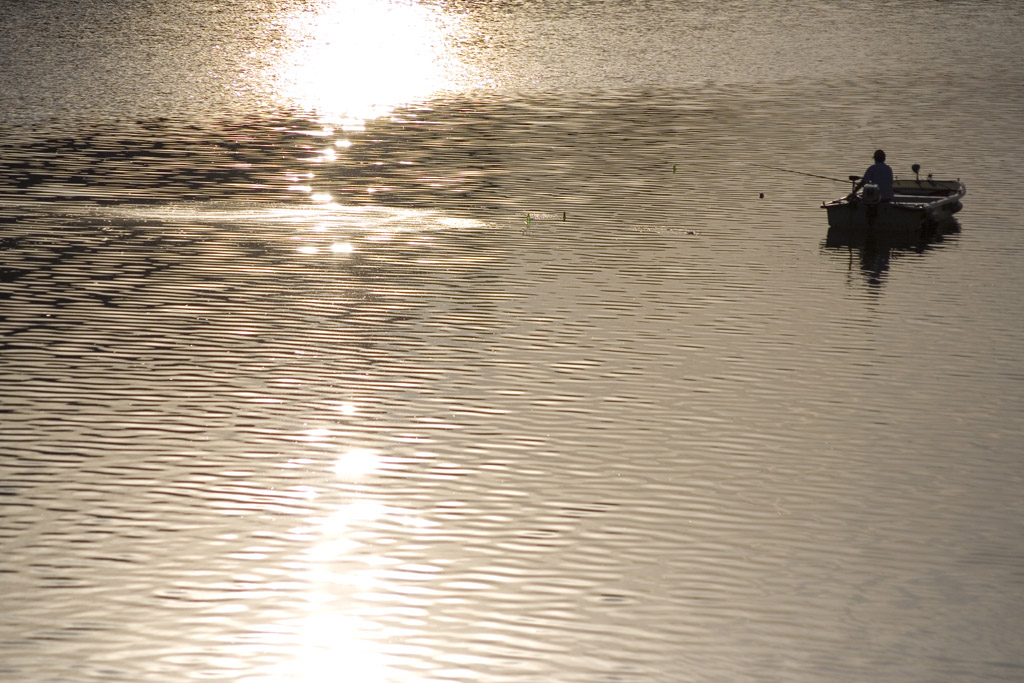 Pesca al tramonto