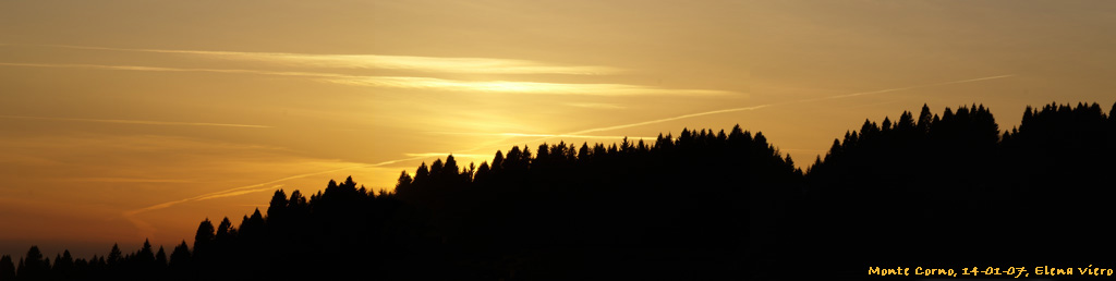 Tramonto a monte Corno