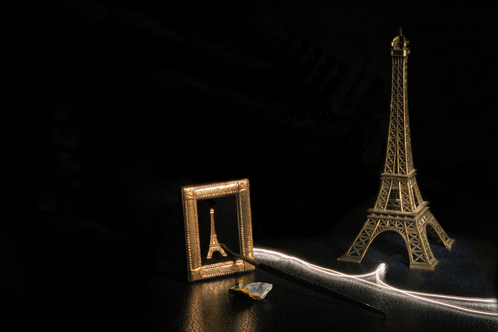 Dipingendo Parigi di Notte