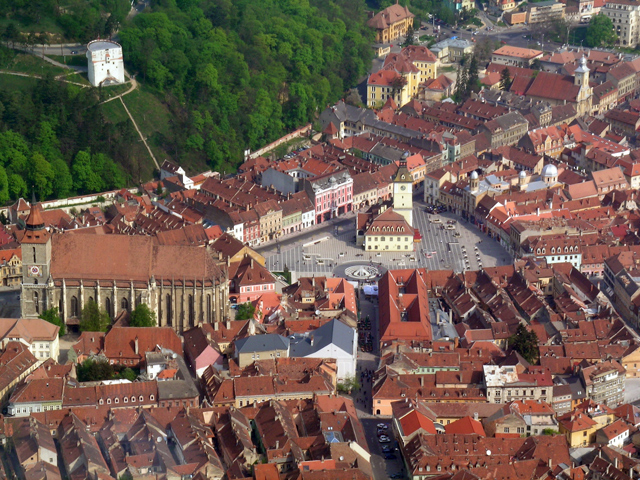 Veduta aerea di Brasov