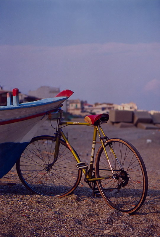 al mare in bici