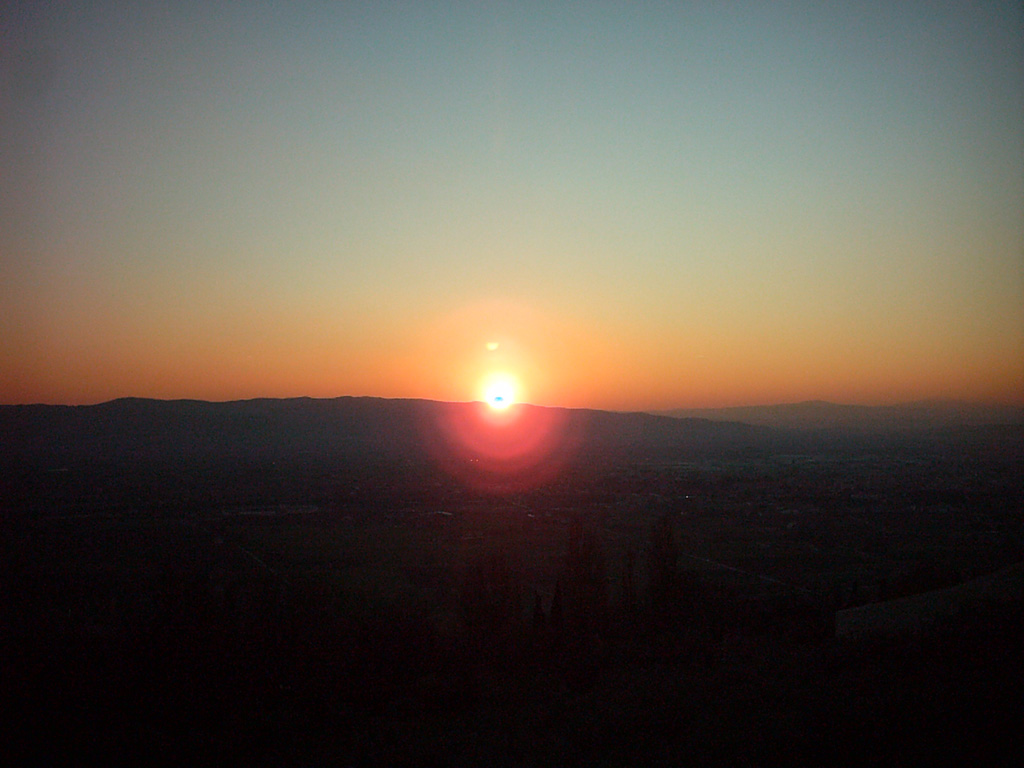 Tramonto ad Assisi