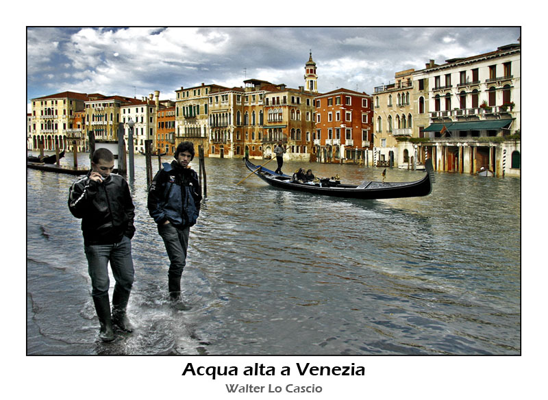 Acqua alta a Venezia