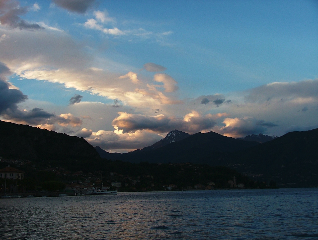 Sunset in como