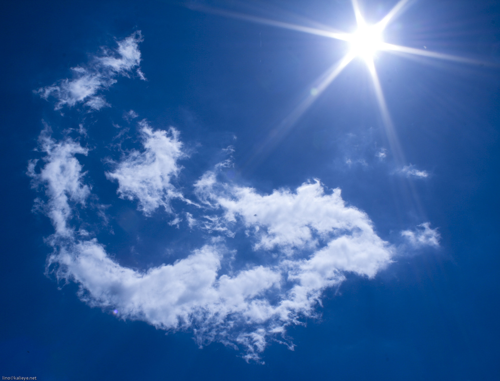 the sun on his cradle