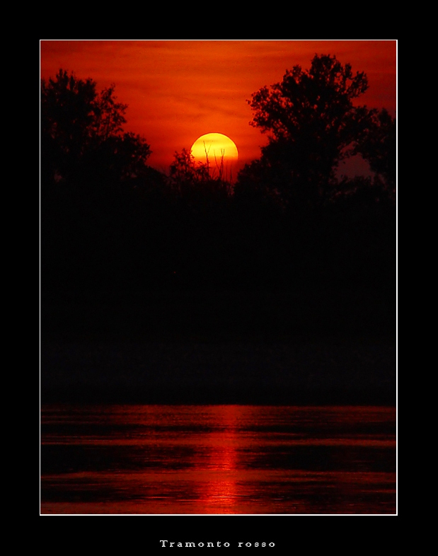 Tramonto rosso