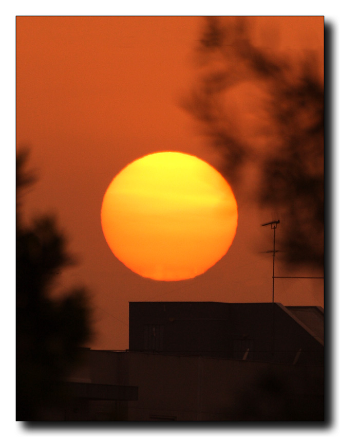 Tramonto da casa mia....