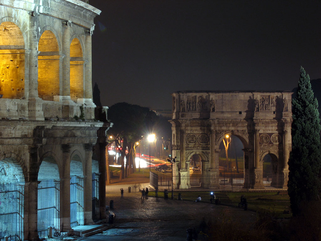 una sera al colosseo