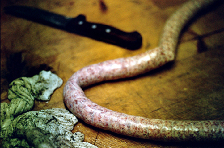 salciccia e coltello