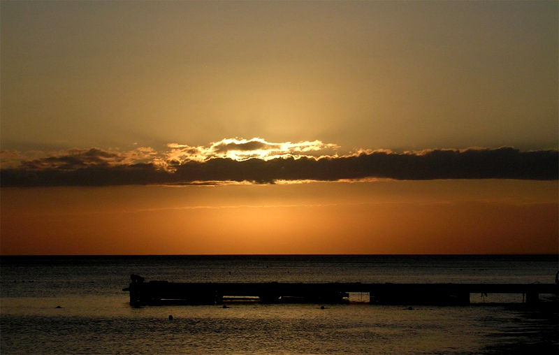 tramonto a Lazise lago di Garda
