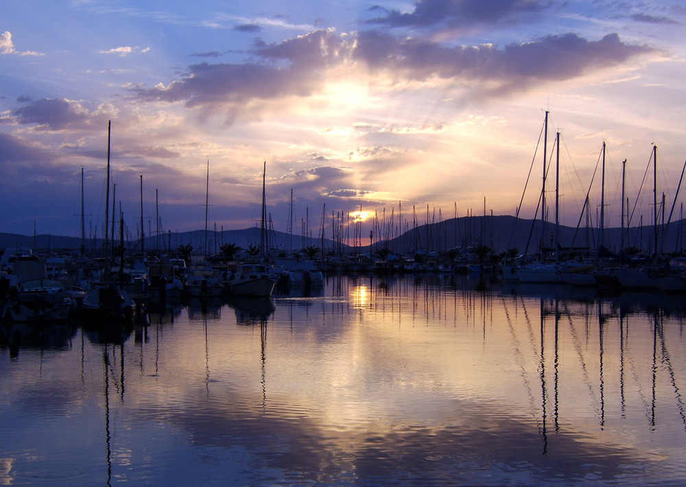 Riflessi al tramonto