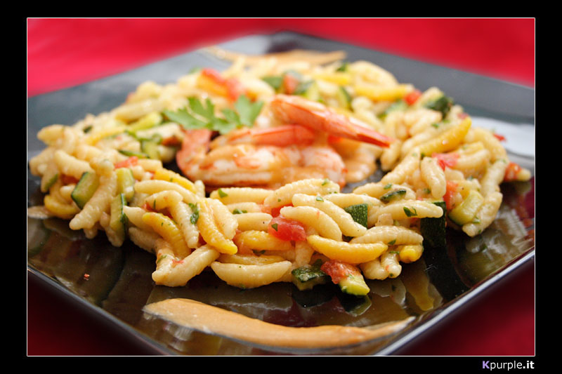 Malloreddus gamberi e zucchine#1