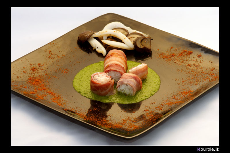 Involtini di sogliola con pesto di zucchine