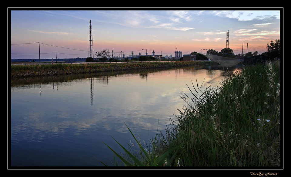 Un tramonto .....al confine fra due mondi