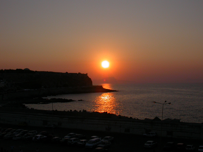 tramonto a creta