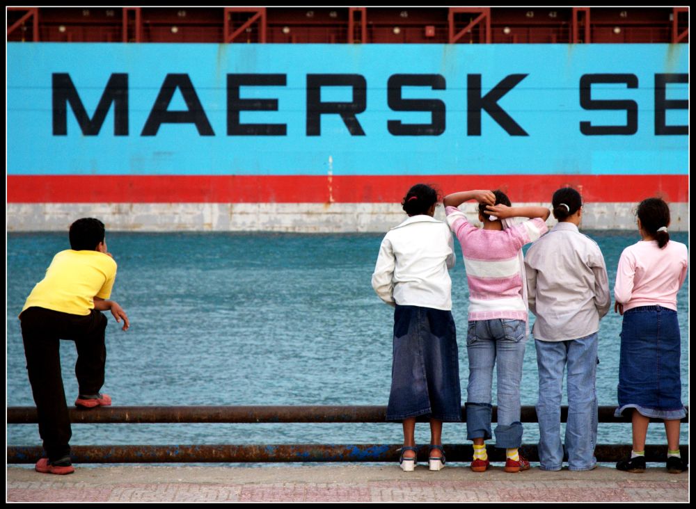 Bambini sul Canale di Suez