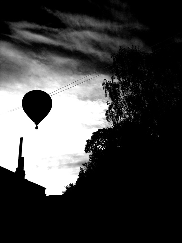 Mongolfiera nel cielo di Sin City