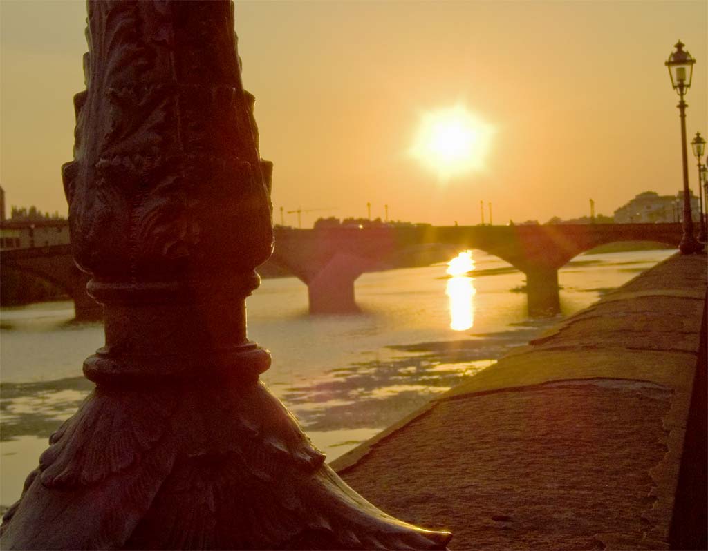 arno al tramonto