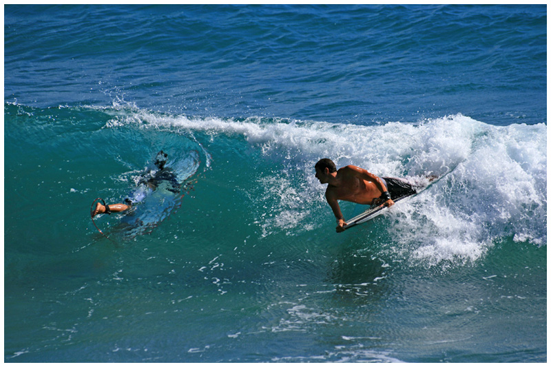Scivolando sull'acqua...