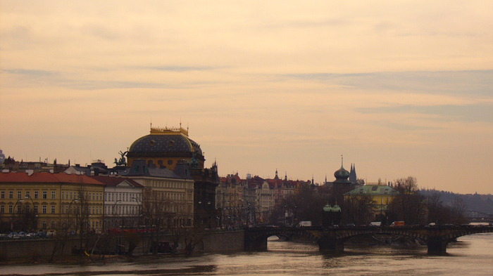 praga al tramonto