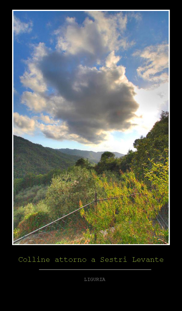 Colline attorno a Sestri Levante