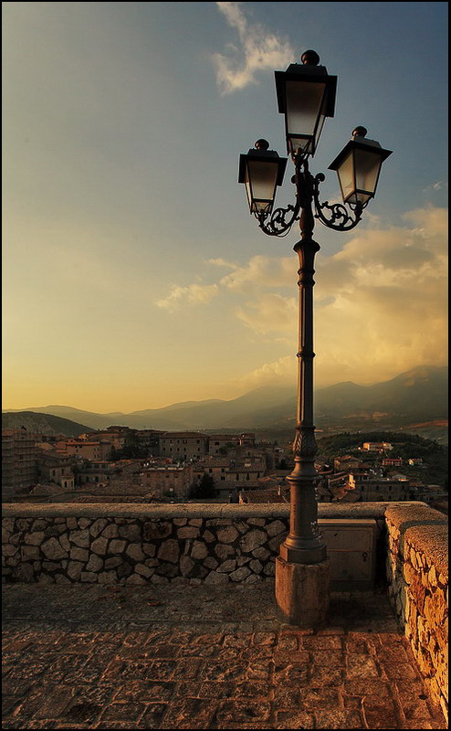 Ultime luci su Alatri (Ciociaria)