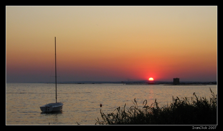 La quiete all'ora del tramonto