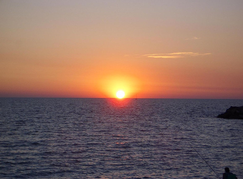 Tramonto a Marina di Pisa