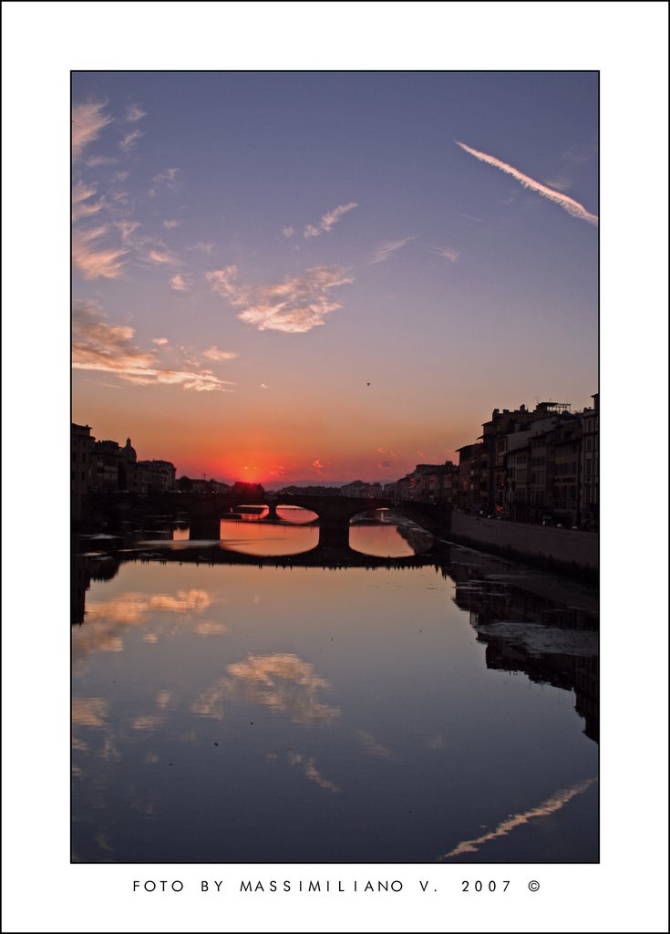 Arno al tramonto