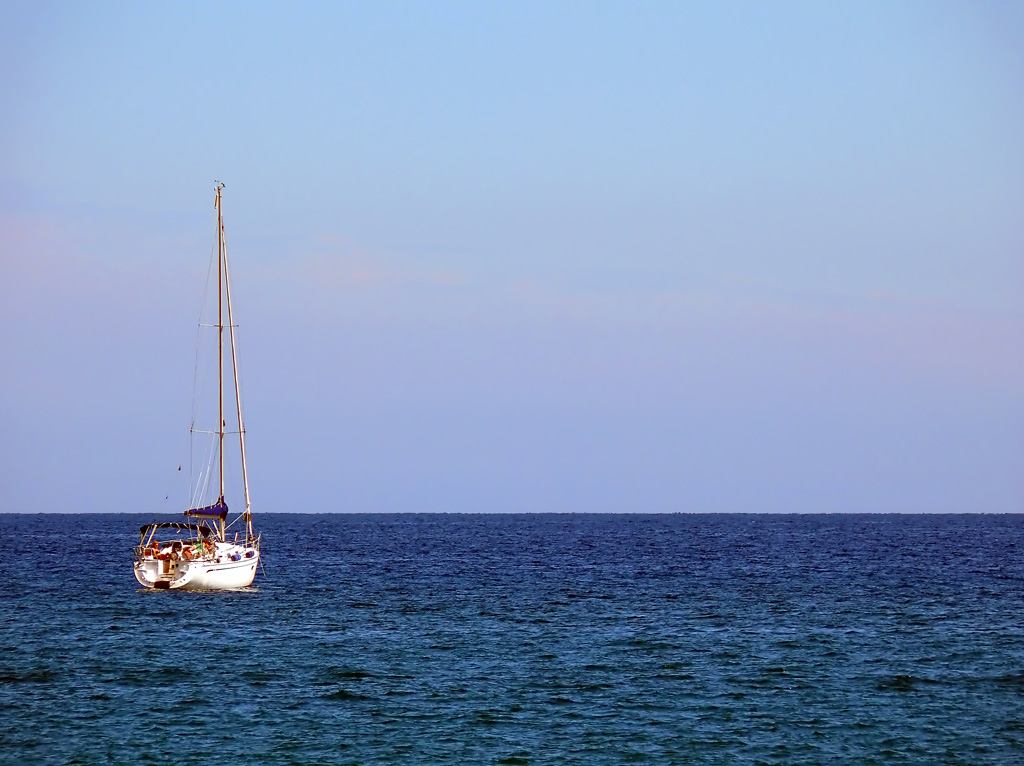 Barca in allontanamento