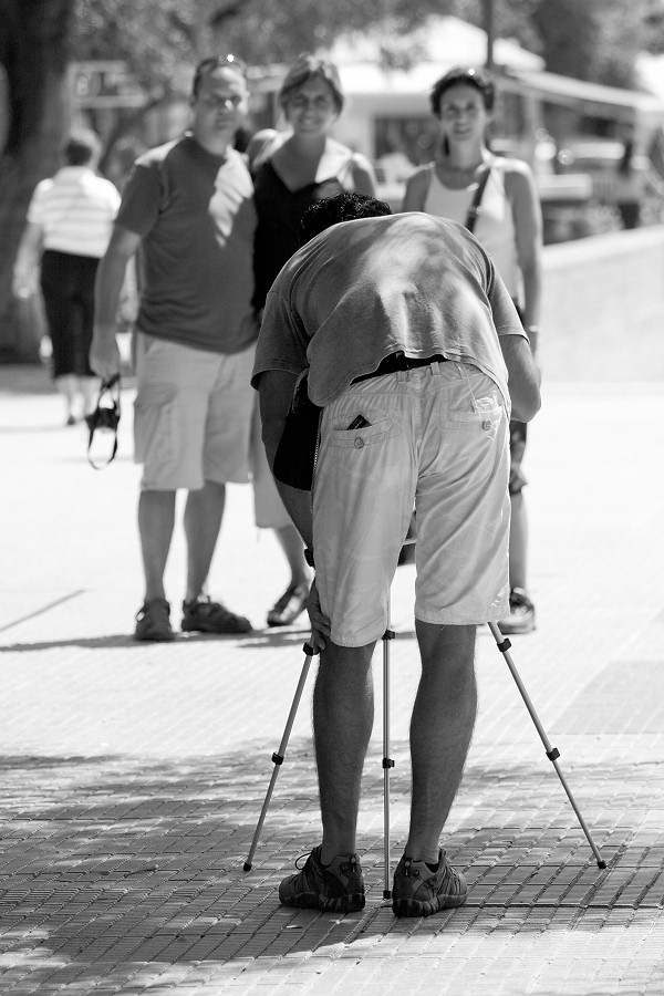 Persone in posa per il fotografo