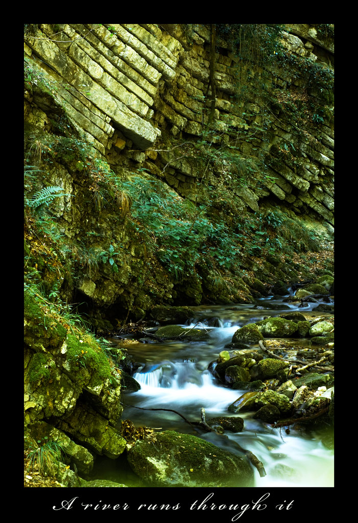 A river runs through it