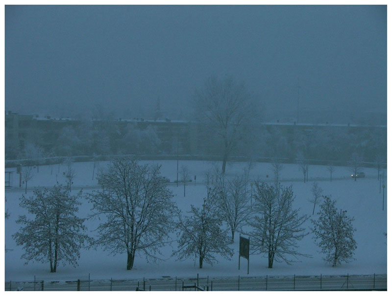 risveglio con la neve