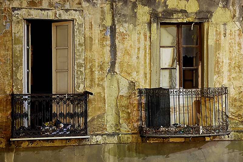 Cagliari Villanova Particolare in notturna