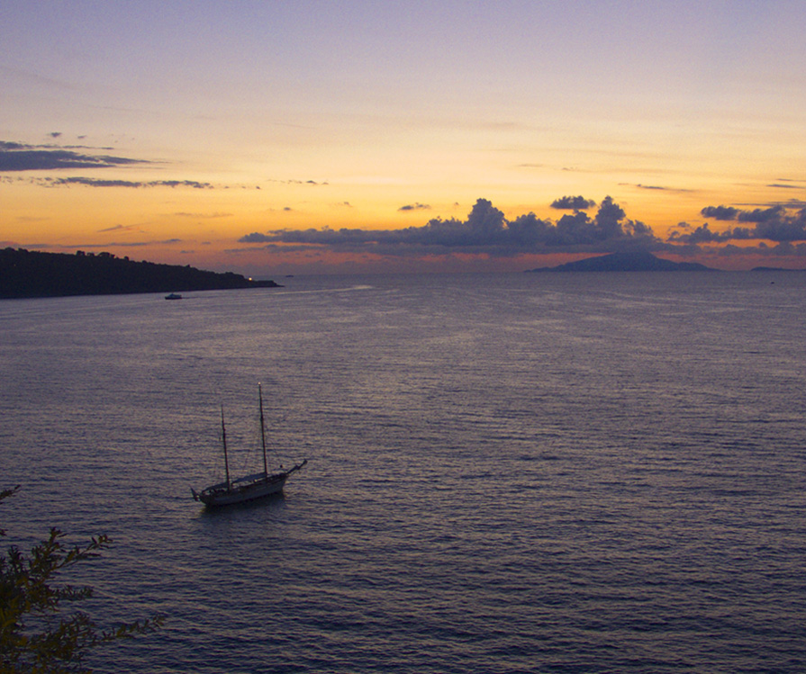 ...davanti al golfo di Surriento