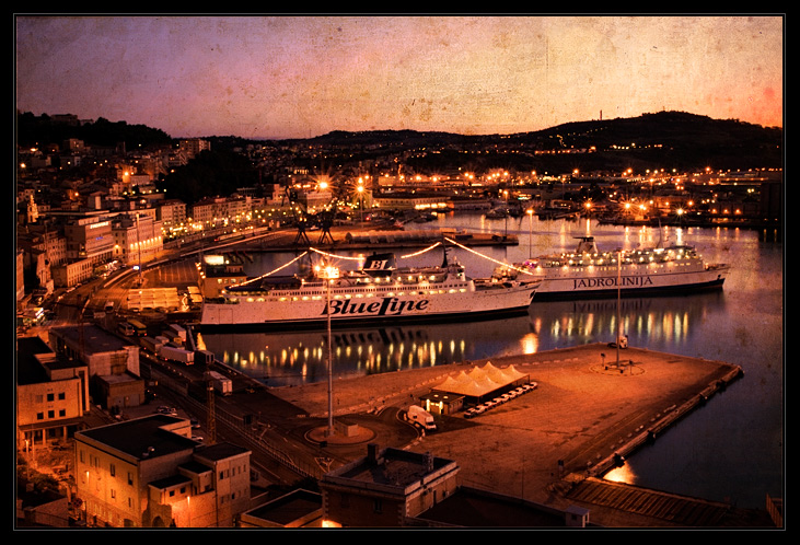 Old style photo of Ancona